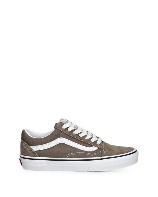 Vans White Old Skool Low-Top Sneakers