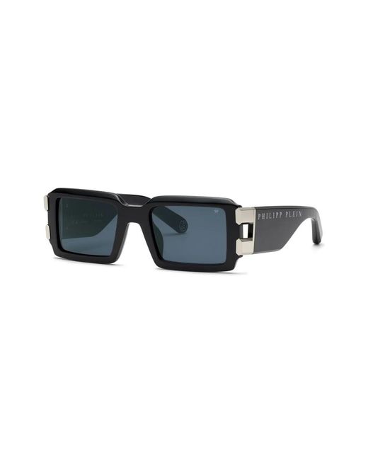 Philipp Plein Black Plein Eagle Rectangular Sunglasses for men