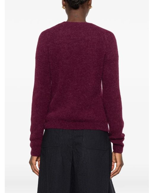 Base London Purple Crew-Neck Sweater