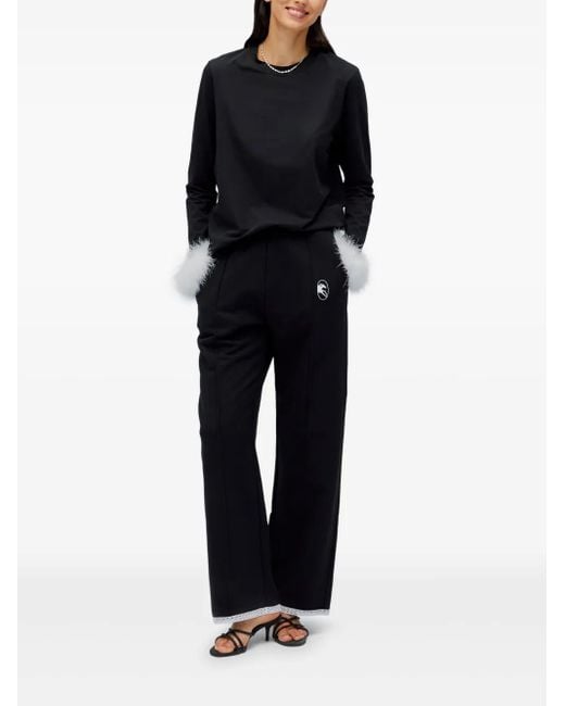 Sleeper Blue Logo-Print Track Pants