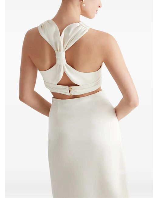 Top Adele Con Lazo Violante Nessi de color White