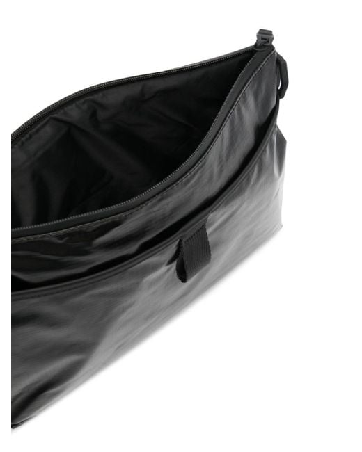 Rains Black Sibu Musette Ripstop Shoulder Bag for men