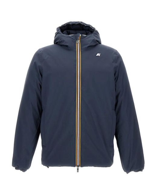 K-Way Blue Jack Reversible Bomber Jacket for men