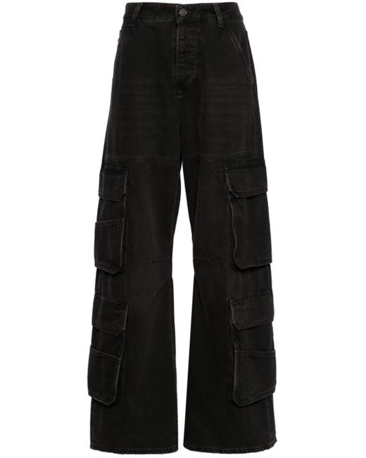 DIESEL Black Cargo Denim Jeans
