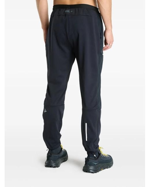 C.r.a.f.t Blue Zip Detail Light Trousers for men