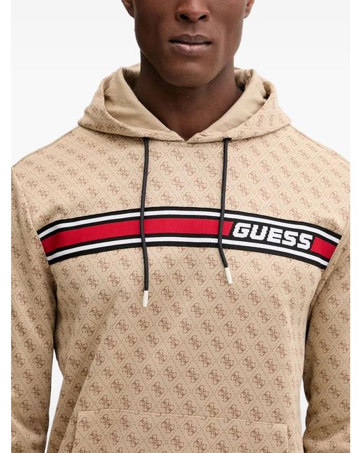 Sudadera Con Monograma Y Capucha Guess de hombre de color Natural