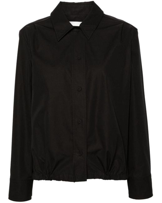 Chemise en coton à boutonnière Jil Sander en coloris Black