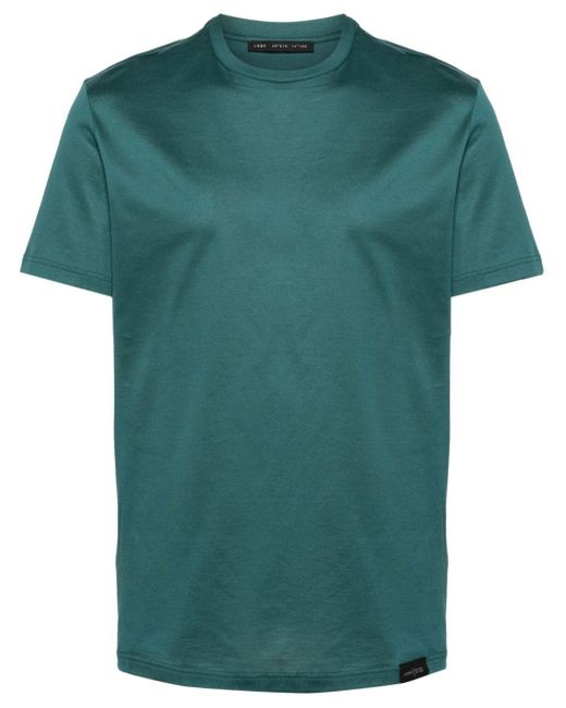 Low Brand Green Short-sleeve Cotton T-shirt for men