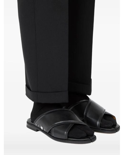 Maison Margiela Gray Crossed Sandals for men