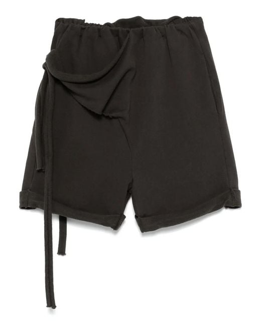 OTTOLINGER Black Strap-Detailed Track Shorts