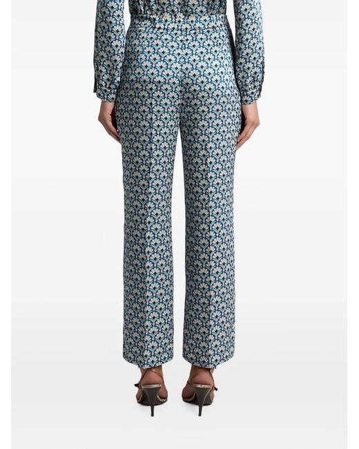 Etro Blue Polyester Pants