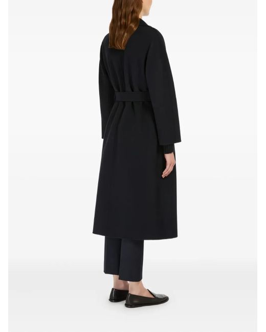 Max Mara Mantel Met Ceintuur in het Black