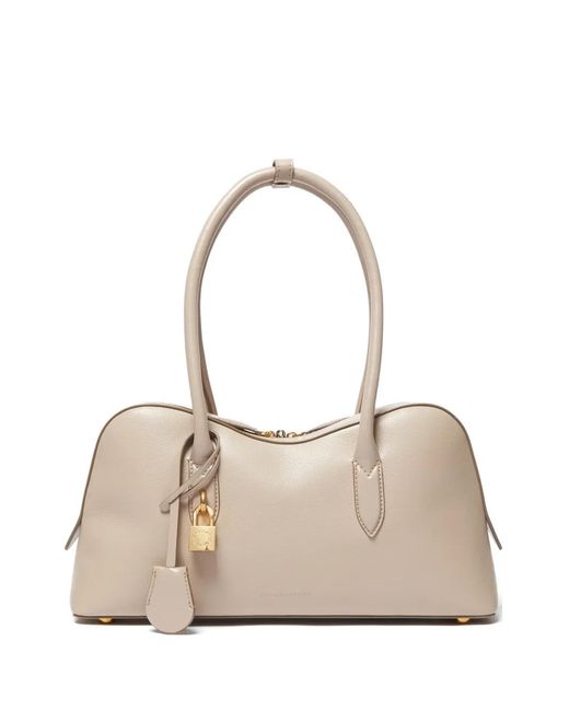 Stella McCartney Natural Ryder Padlock-Detail Grained Tote Bag