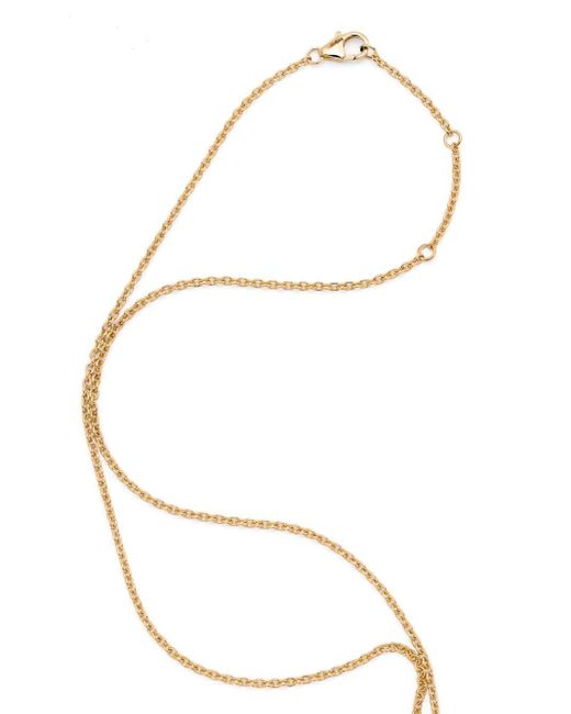 Yvonne Léon Metallic 9kt Yellow Gold Elephant Coquillage Pendant Necklace