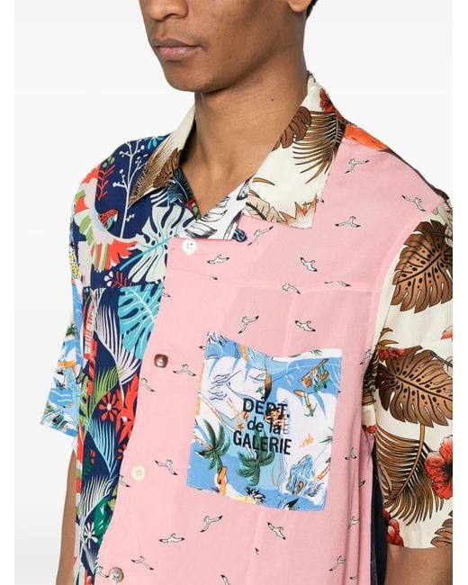 GALLERY DEPT. Pink All-Over Graphic-Print Shirt for men