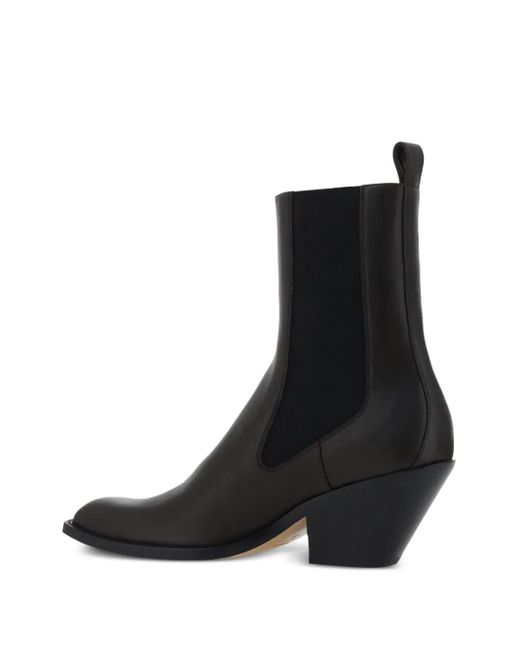 Khaite Black Austin Heeled Boots