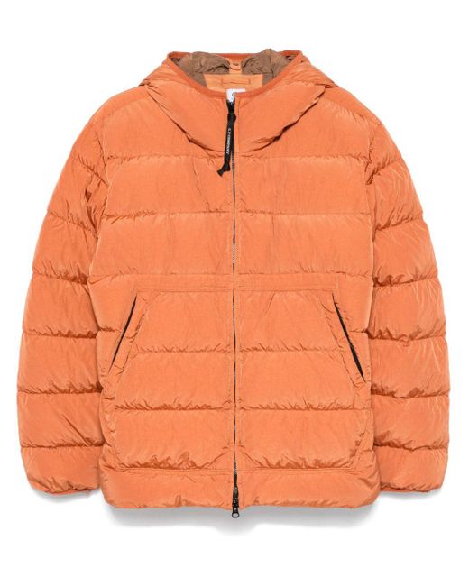 C P Company Orange Chrome-r Puffer Jacket for men