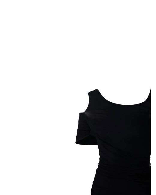 Isabel Marant Black Cold-Shoulder Top