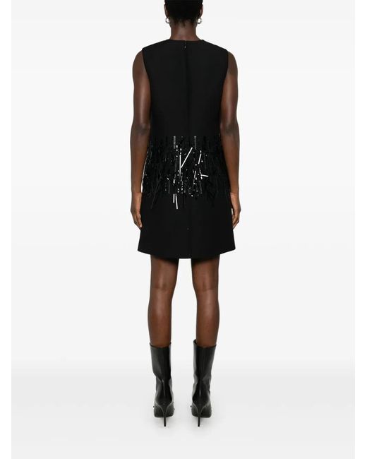 Valentino Garavani Black Crepe Mini Dress