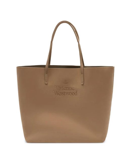 Vivienne Westwood Brown Studio Tote Bag