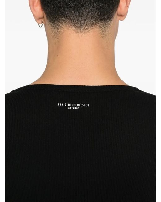 Ann Demeulemeester Black T-Shirts & Vests for men