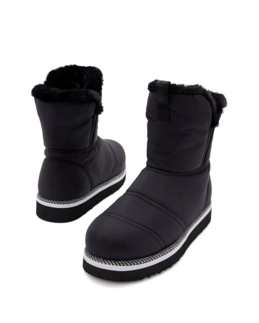 Odissi Black Rose Lined Elasticated Boots