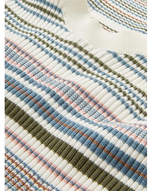Veronica Beard Gray Ezinna Striped Top