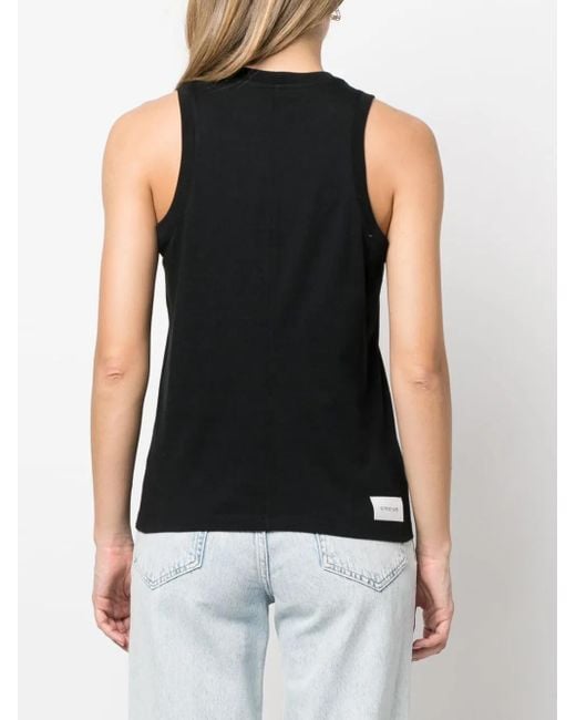 ARMARIUM Black Cotton Sleeveless Top