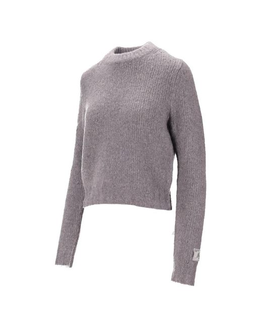 B.B. Wallace Gray Gerippter Pullover