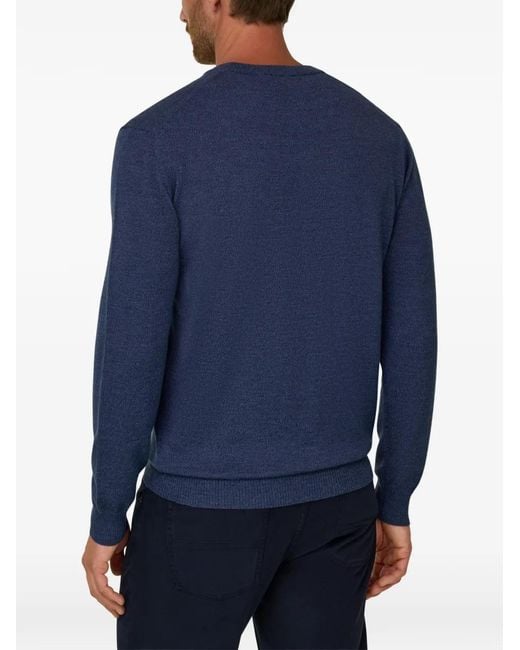 Boggi Blue Crew-Neck Jumper for men