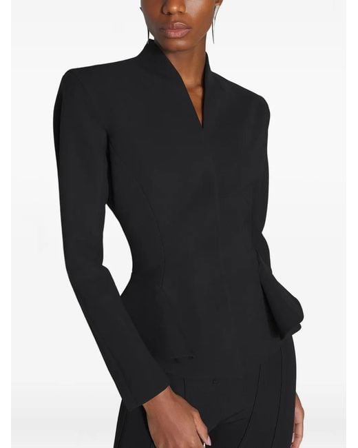 Mugler Black Fitted Jacket