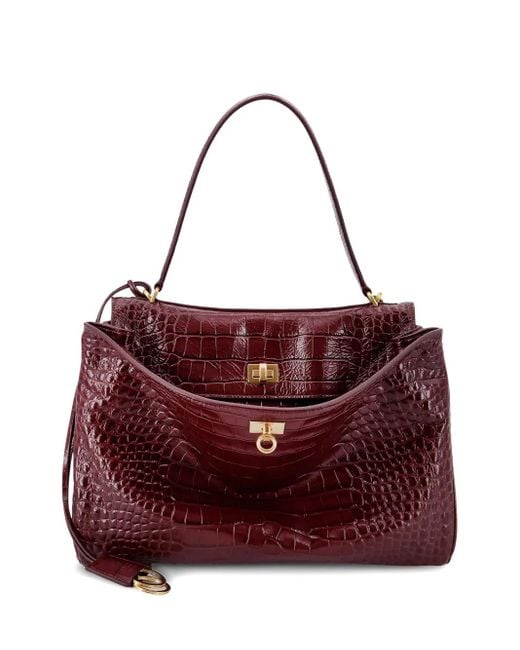 Borsa A Spalla Rodeo Piccola di Balenciaga in Purple