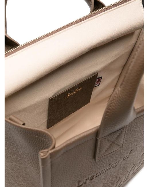 Mc2 Saint Barth Brown Large Vanity Tote Bag