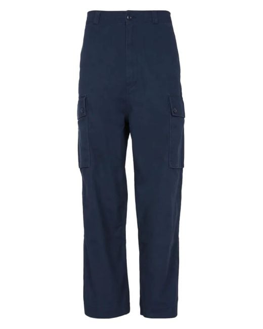 Nigel Cabourn Cargo Straight Broek in het Blue voor heren