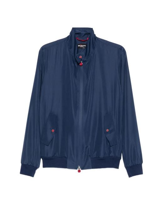 Kiton Blue Zip Jacket for men