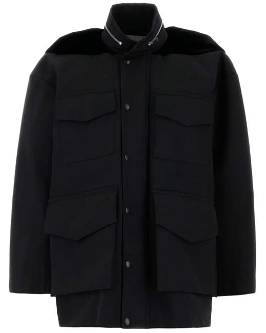 Sacai Black Grosgrain Jacket