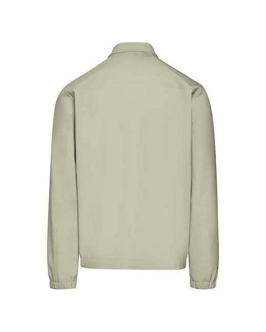 Alpha Tauri Green Zip-Up Flap-Pocket Jacket for men