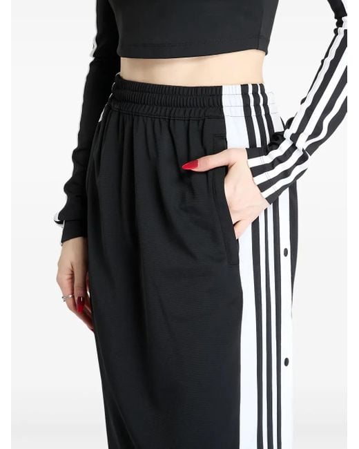 Adidas Black Adibreak Adicolor Side-Stripe Maxi Skirt