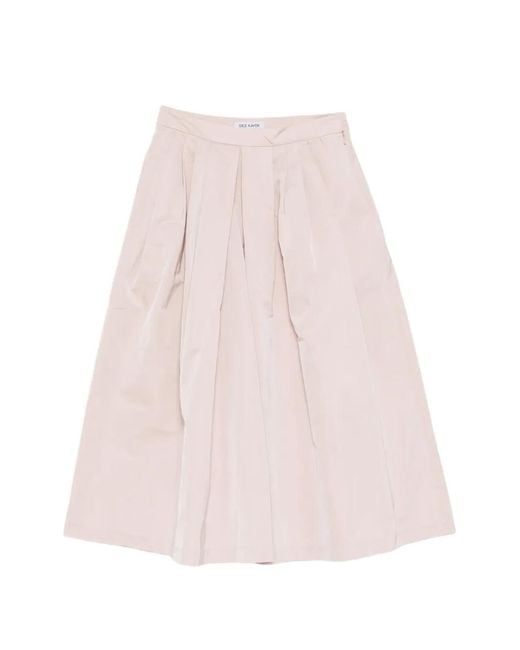Dice Kayek Pink A-Line Pleated Skirt