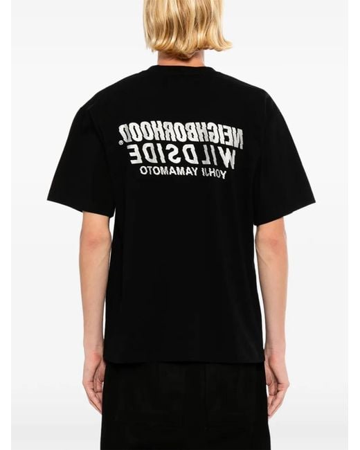 Yohji Yamamoto Black X Neighborhood Short-Sleeved T-Shirt for men
