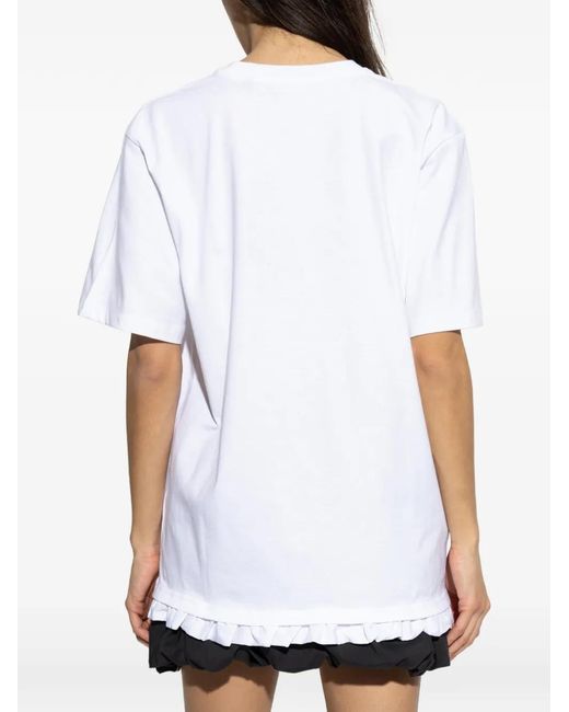 ROTATE BIRGER CHRISTENSEN White Ruffled T-Shirt
