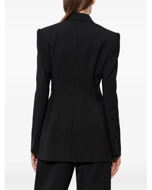 Sportmax Black Adamo Double-Breasted Blazer