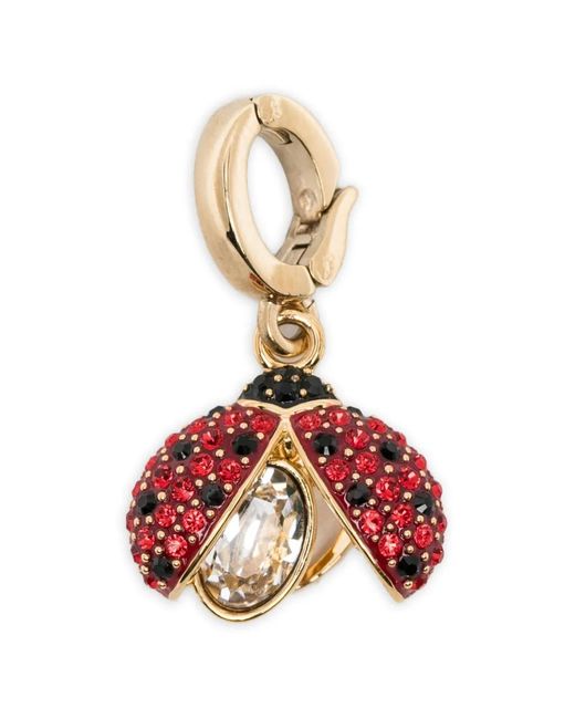 Swarovski Metallic Idyllia Mxed Cuts Ladybug Charm