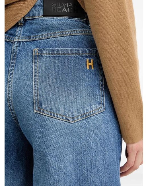 Silvian Heach Blue Frayed Jeans