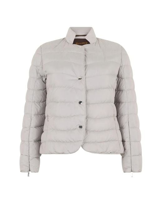 Moorer White Kefera-P2 Quilted Jacket