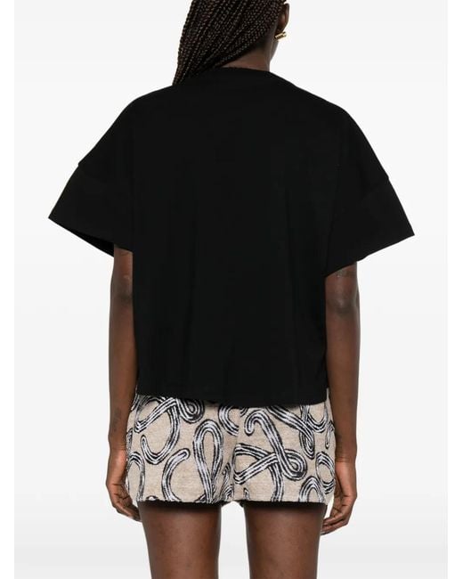 Loewe Black Logo Cotton T-Shirt