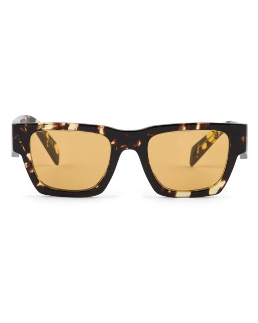 Prada Natural Symbole Rectangle-frame Sunglasses for men