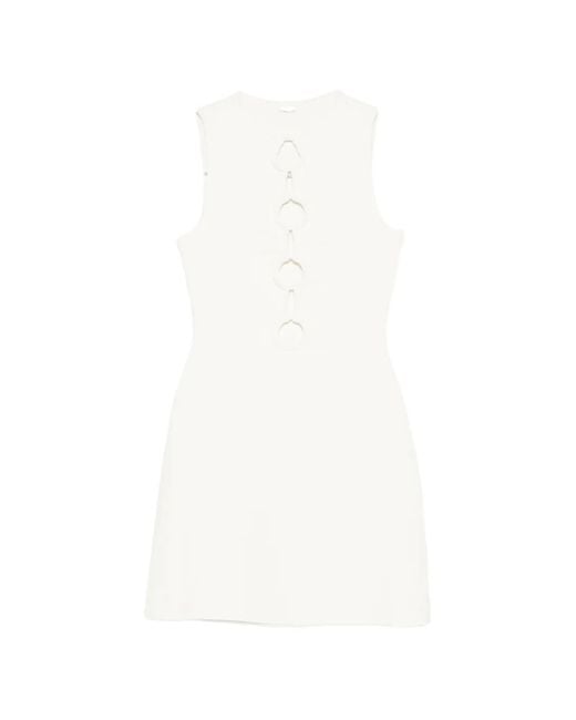 Cult Gaia White Harley Cutout Mini Dress