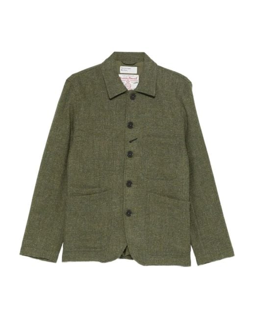 Universal Works Green Bakers Chore Jacket for men
