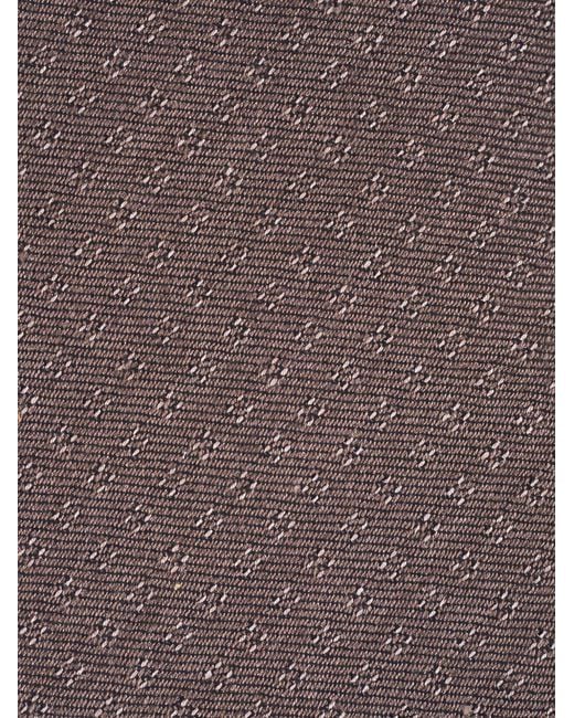 Canali Brown Patterned Tie for men